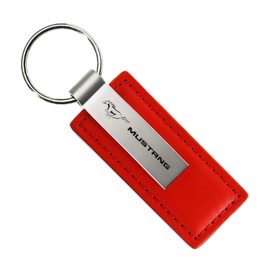 Leatherette Metal Car Keychain	
