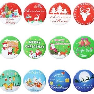 Tinplate Badge Merry Christmas Button pins	