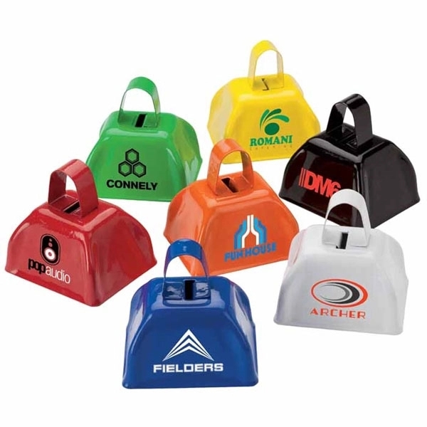 Colorful Metal  Cowbell Noisemaker	