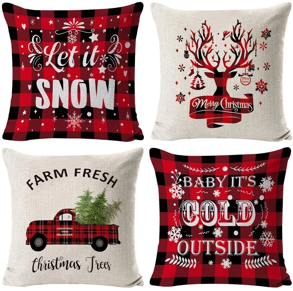 Christmas Pillow Covers /Throw Pillow Cases	