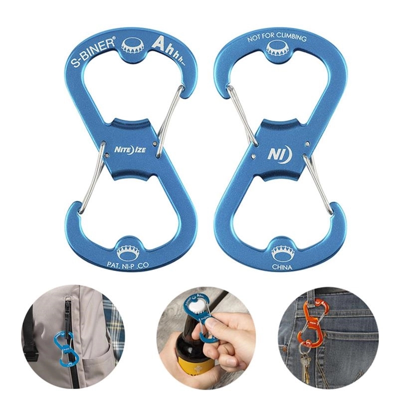 S-Biner Carabiner with Double-Sided Bottle Openers	
