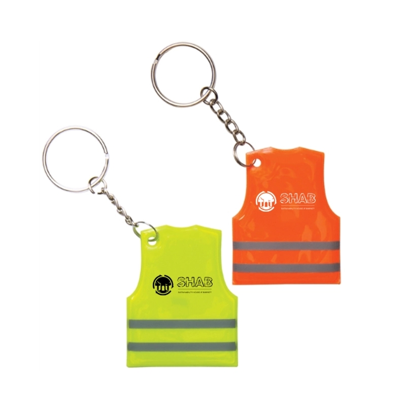 Reflective Safety Vest Keytag	