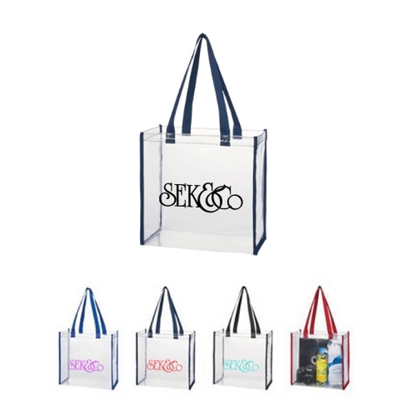 Clear Zipper Tote Bag	
