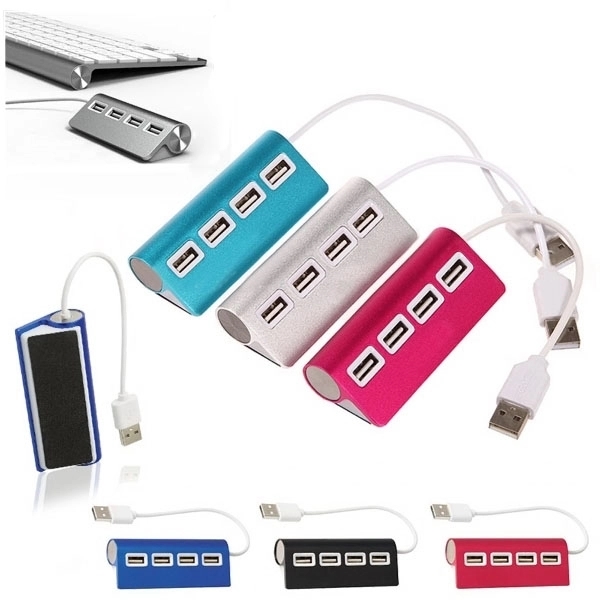 4-Port Aluminum USB Hub	