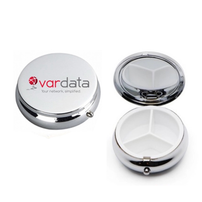 Round Metal  Pill Box	