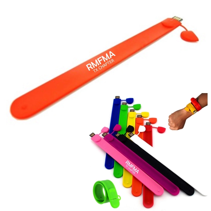 Silicone Slap USB Wristband	