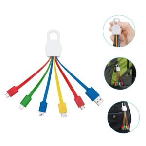 5 in 1 Charging Cable with Keychain	
