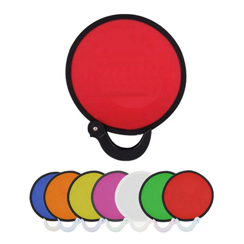 Round Foldable Nylon Fan Flying Disc	