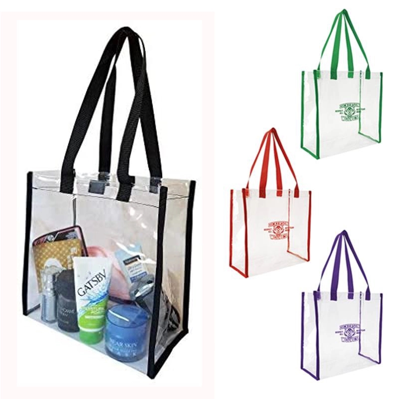 Clear Vinyl Stadium Approved Tote Bags	