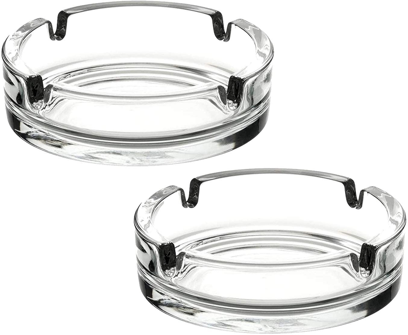Round Clear Glass Ashtray	