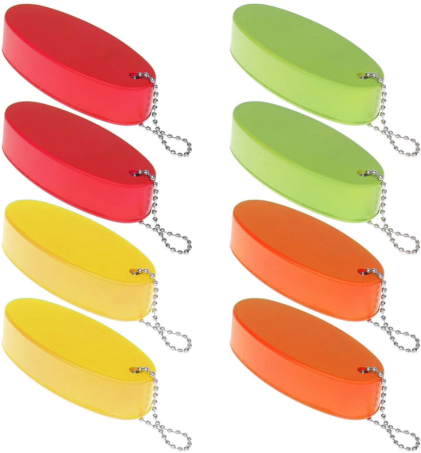 Oval Shaped Foam Floating Key Ring	