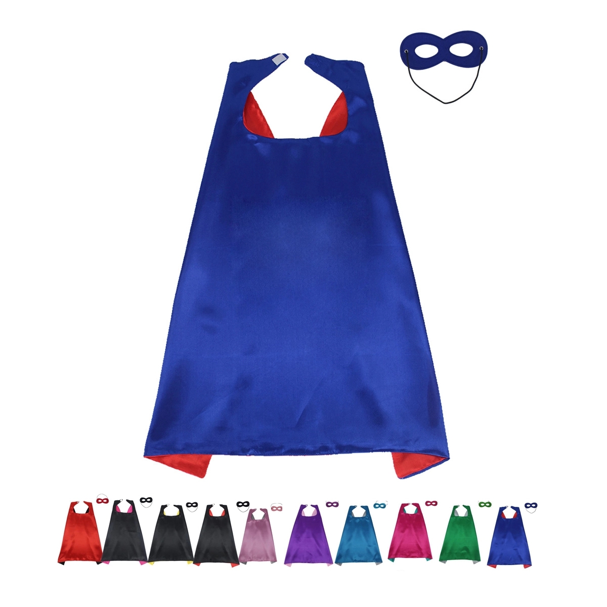 Double Layer Superhero Capes w/ Eye Masks	