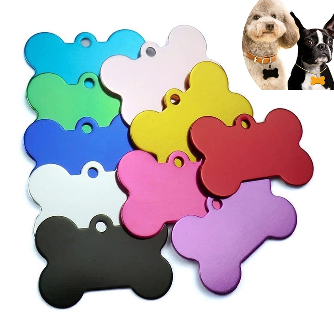 Bone Shape Pet ID Tags	