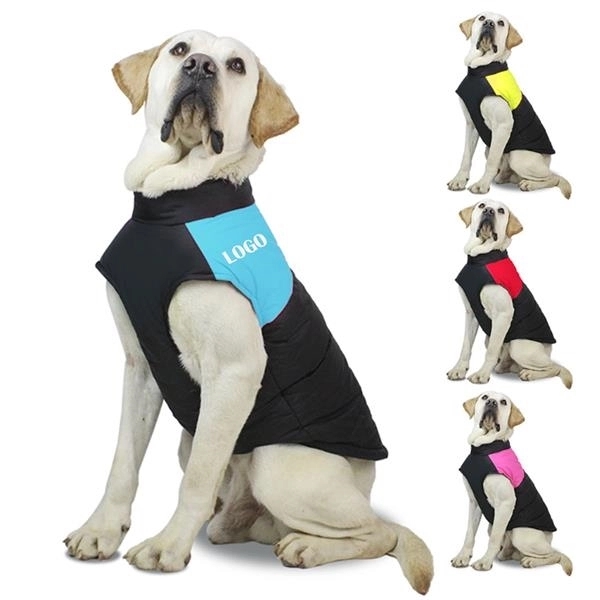 Dog Coat Vest Windproof Warm Dog Clothes	
