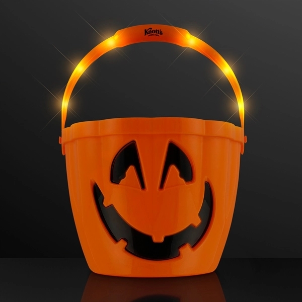 Pumpkin Light Handle Halloween Bucket	