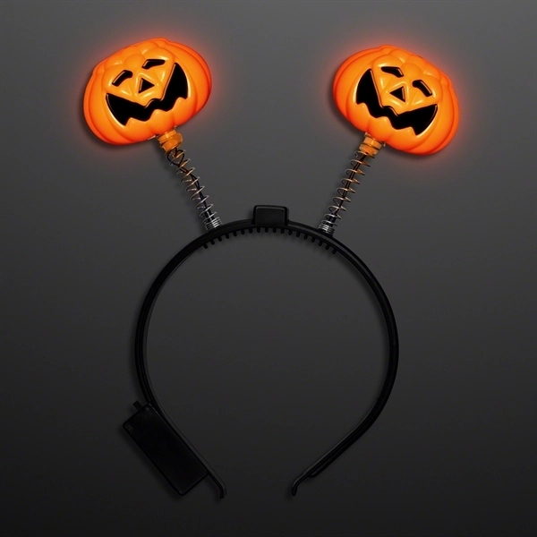 Light up pumpkin head bopper	