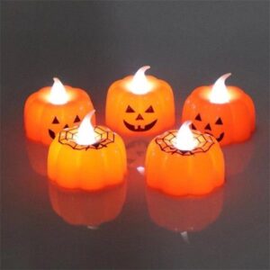 LED Battery Operated Mini Pumpkin Lights Party Halloween	