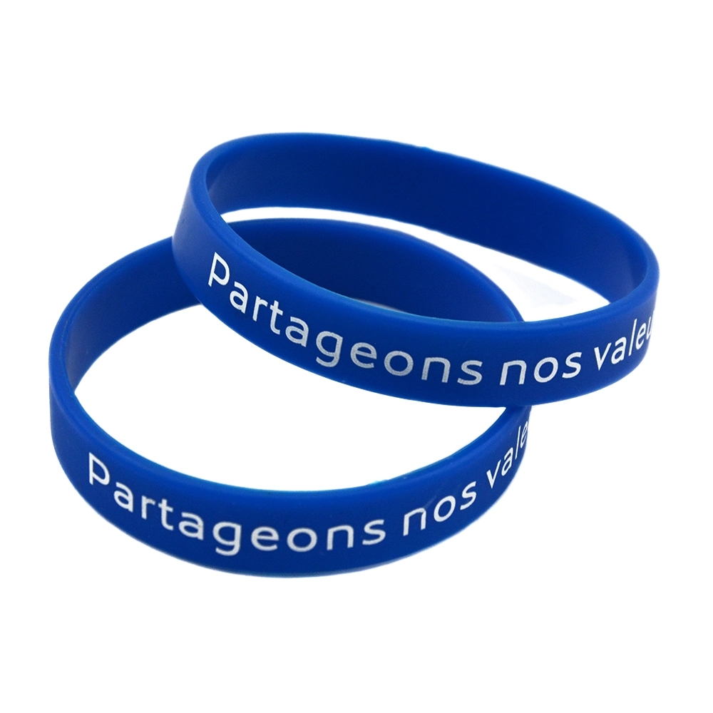 Screen Print Silicone Bracelets, Silicone Wristbands	
