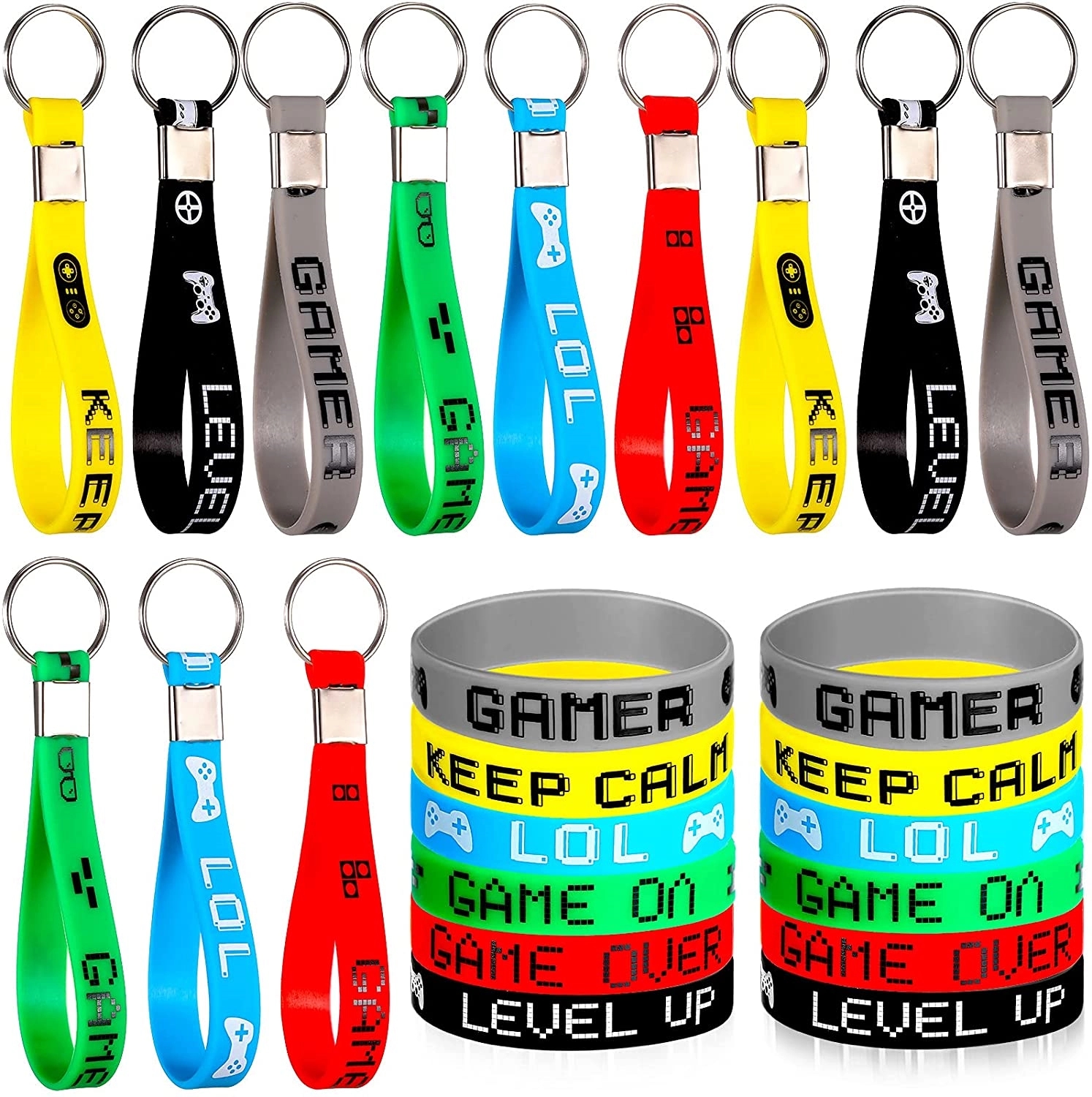 Silicone Wristband Keychains	