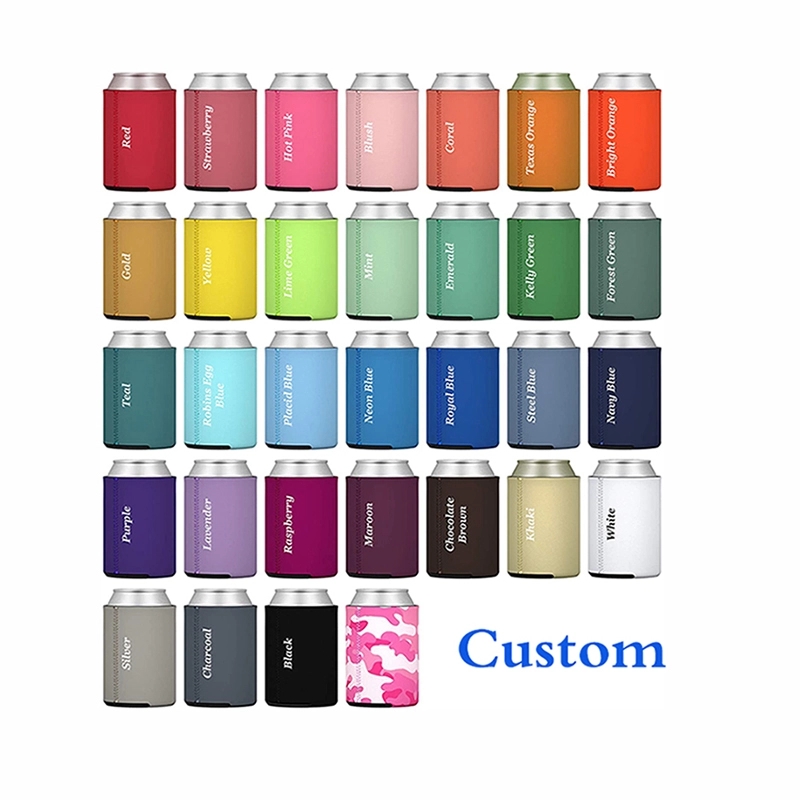 Beer Can Cooler Sleeves Collapsible Foam Soda Cover Coolies	