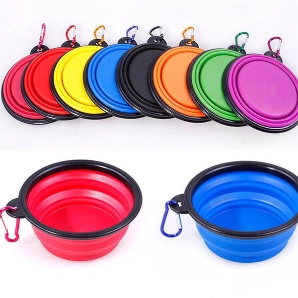 Pet Portable Folding Bowl With Clip	