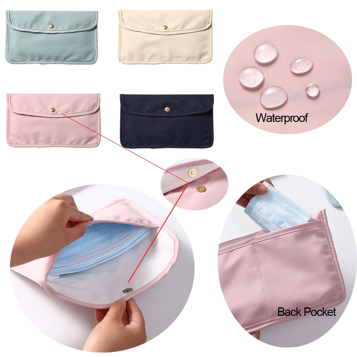 Antibacterial Mask Storage Bags	