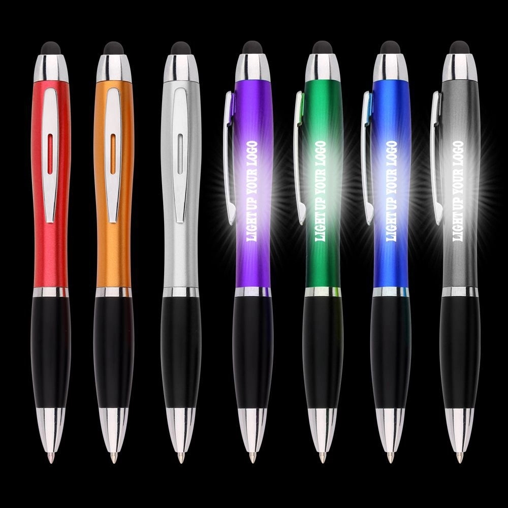 LED Light Up Touch Screen Ballpoint Pen	